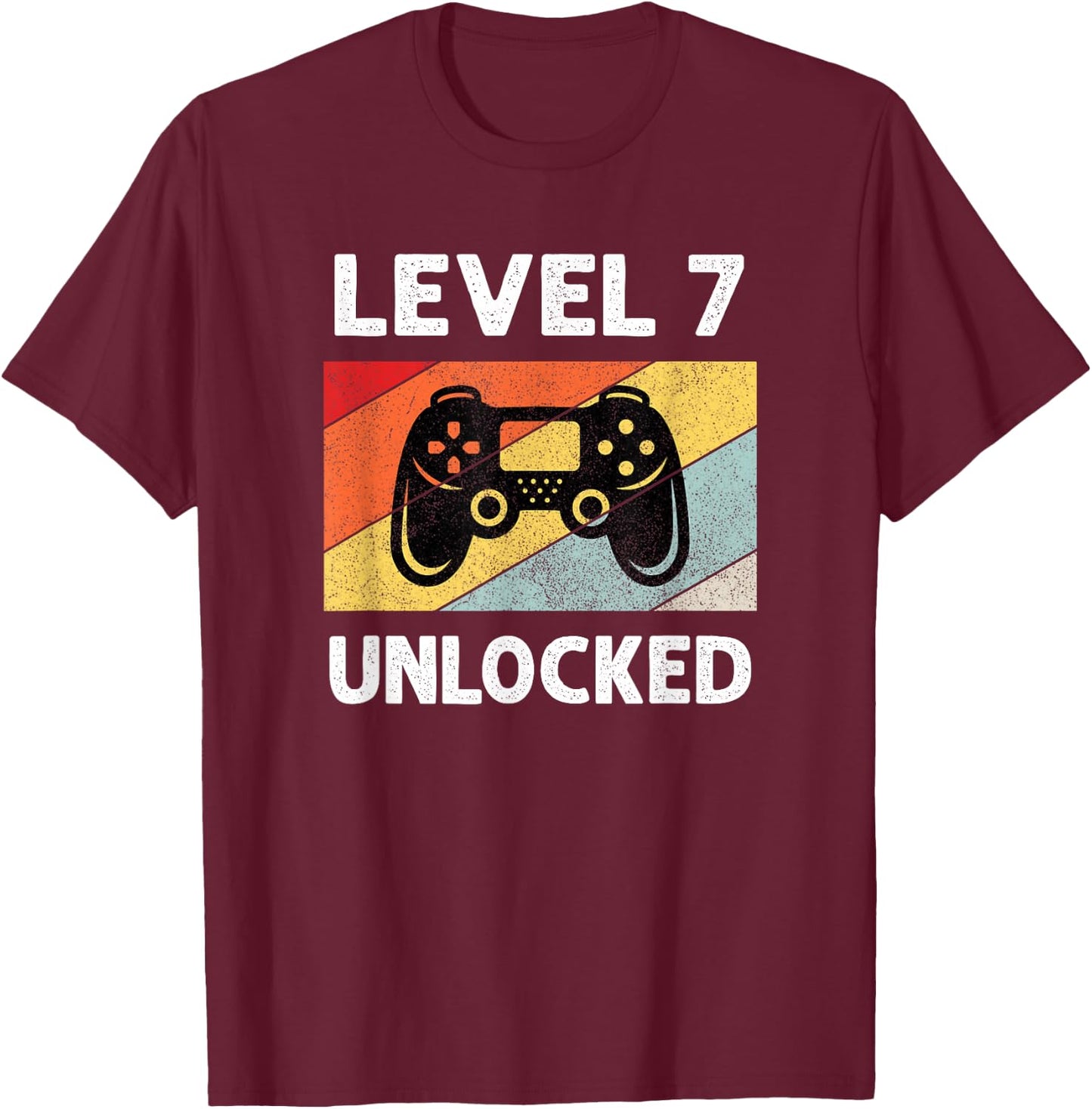 7th Birthday Shirts | 7 Year Old Boys T-Shirt - T-Shirt | Maroon
