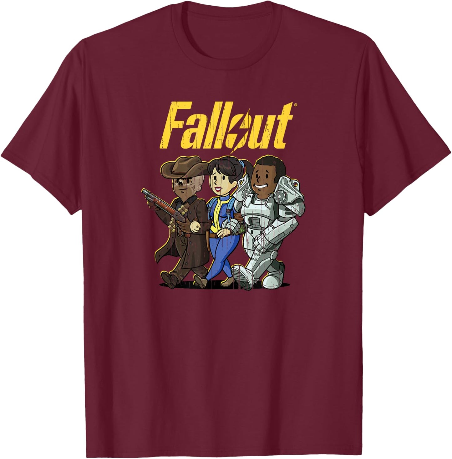 Fallout - Auf einem Spaziergang , blue T-Shirt - T-Shirt | Maroon