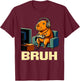 Bruh Video Games Boys Capybara Birthday Boy Bruh Gamer T-Shirt - T-Shirt | Maroon