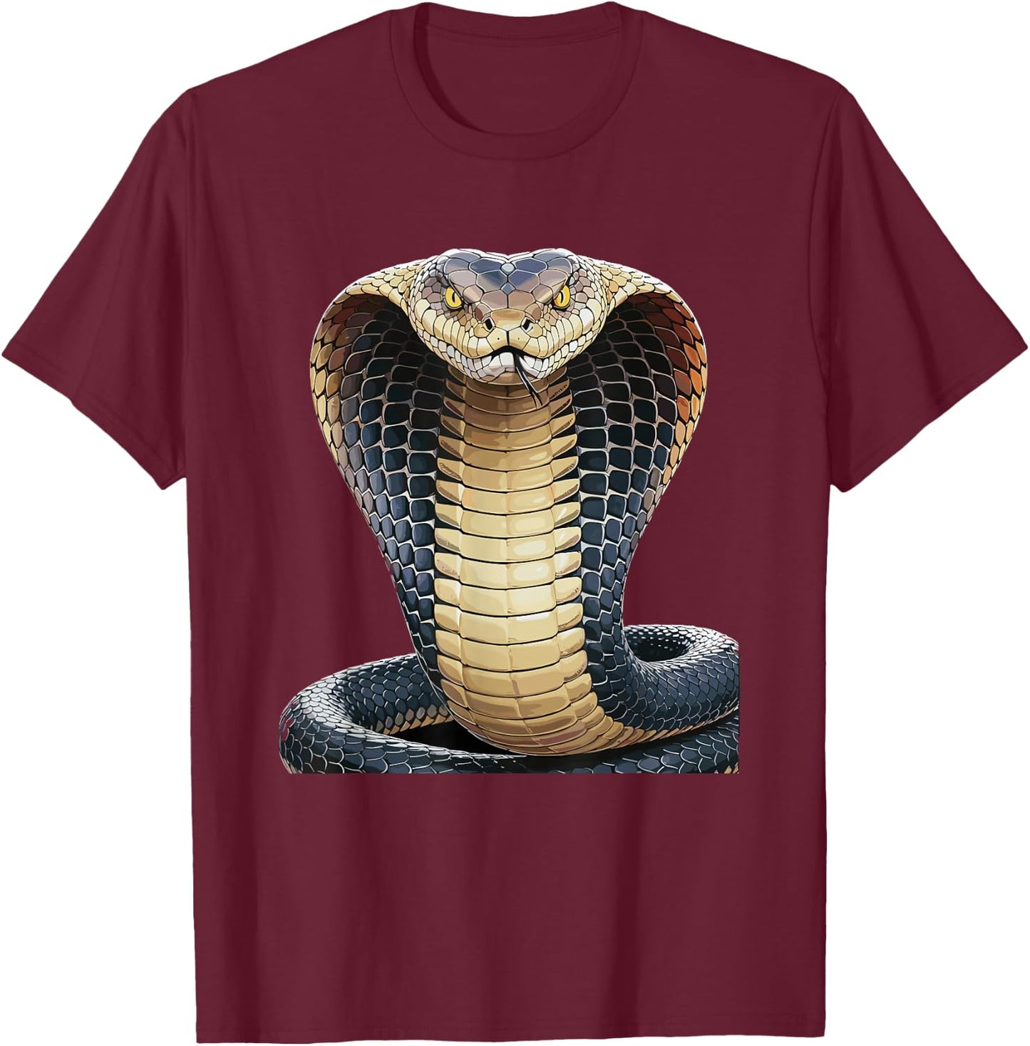 Snake Philippine Cobra T-Shirt - T-Shirt | Maroon
