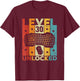 Level 30 Unlocked Gaming Keyboard 30th Birthday Men Women T-Shirt - T-Shirt | Maroon