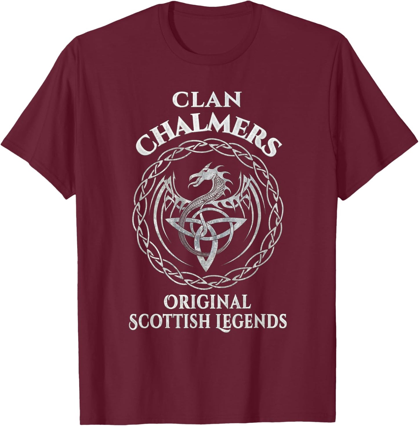 Chalmers Original Scottish Legends - Chalmers Family T-Shirt - T-Shirt | Maroon