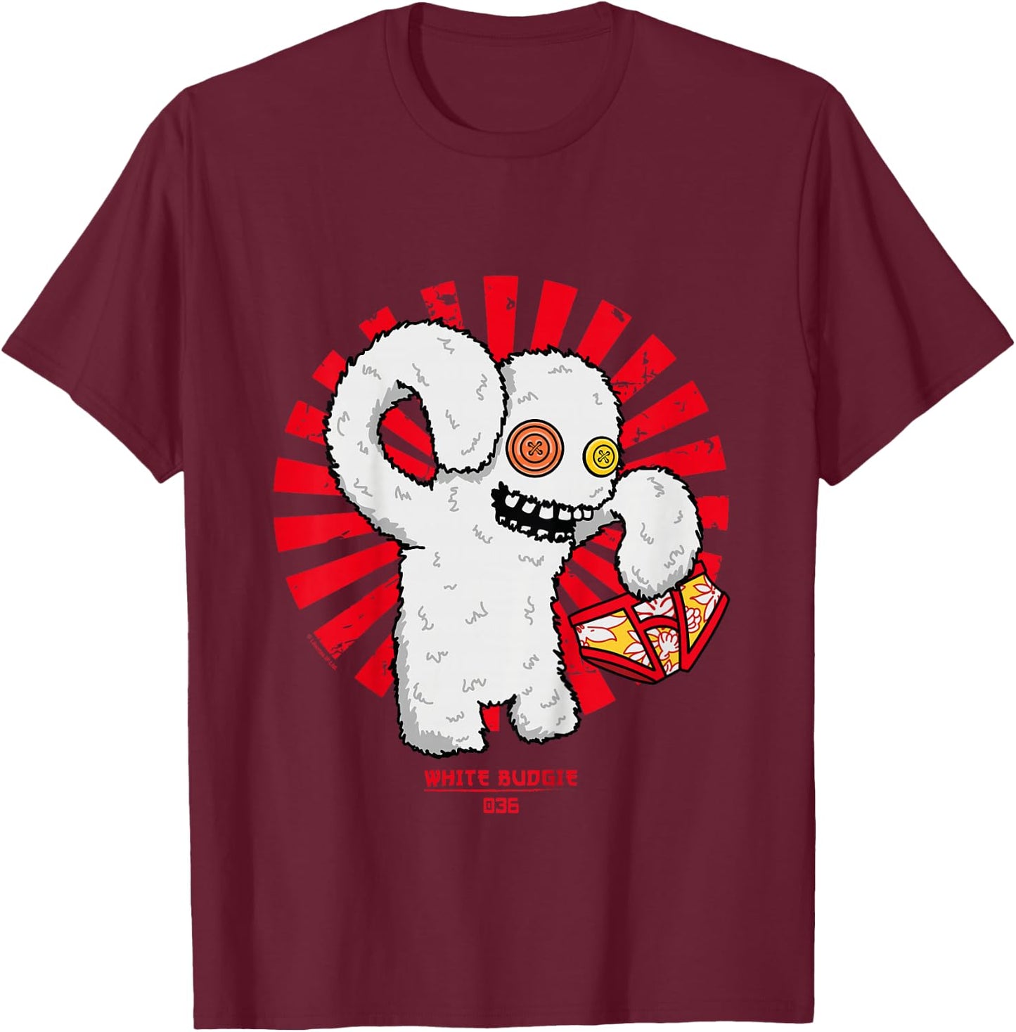 Fuggler Boombox Sketchy Squirrel Kids T-Shirt - T-Shirt | Maroon