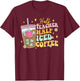 Half Teacher Half Iced Coffee Happy First Day Back To School T-Shirt - T-Shirt | Maroon