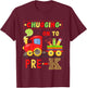 Kids First Day Of Pre-K: Chugging In To Pre-K T-Shirt - T-Shirt | Maroon