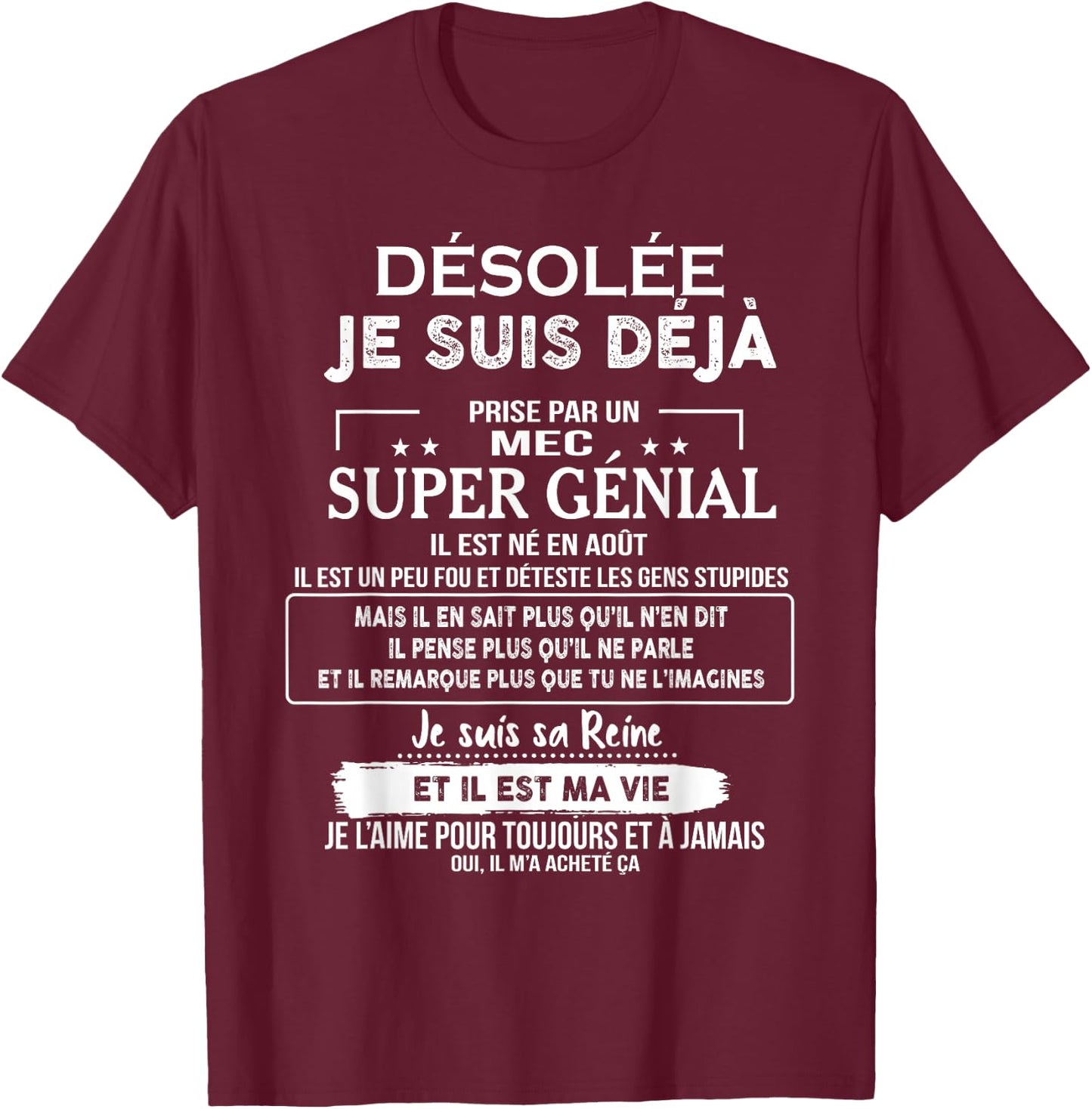 T-Shirt T-Shirt - T-Shirt | Maroon