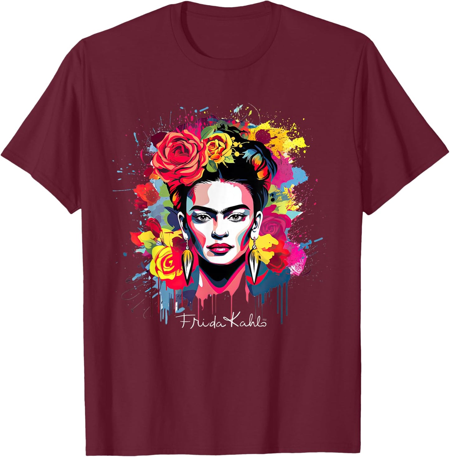 Frida Kahlo - Vielzahl von Artikeln T-Shirt - T-Shirt | Maroon