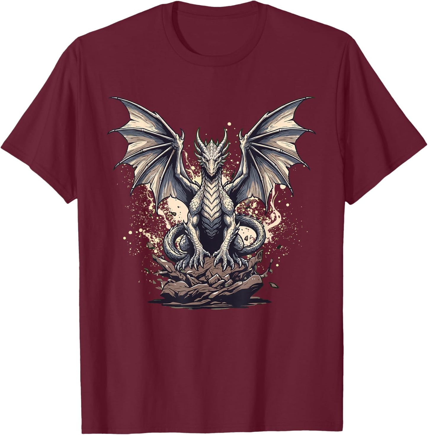 Dragon Lover Graphic Dragons Men Boys Kids Women T-Shirt - T-Shirt | Maroon
