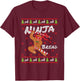 Ninjabread Man Gingerbread Ninja Ginjas Gift Ugly Christmas T-Shirt - T-Shirt | Maroon