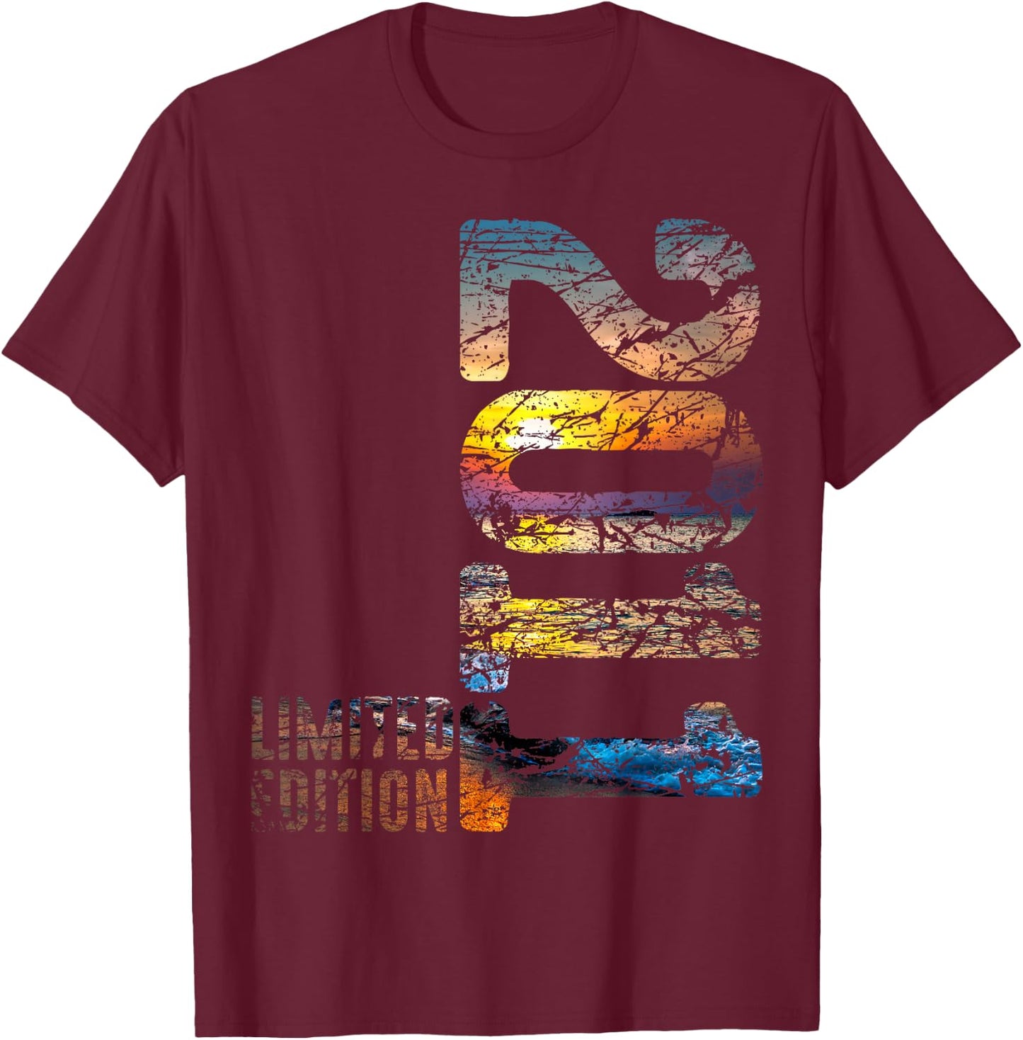 12th Birthday Boy Girl 12 Years 2011 Funny Gift , black T-Shirt - T-Shirt | Maroon