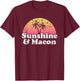 Sunshine and Macon GA Georgia Men Women Kids T-Shirt - T-Shirt | Maroon