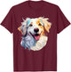 Kokoni Portrait Colour Artwork , black T-Shirt - T-Shirt | Maroon