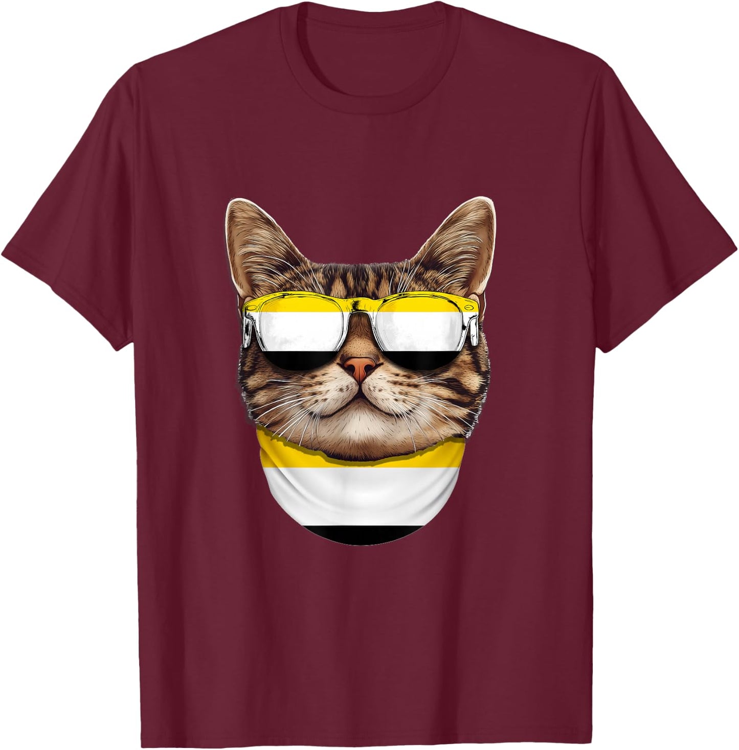 Garifuna Flag American Bengal Cat Heritage Garifuna T-Shirt - T-Shirt | Maroon