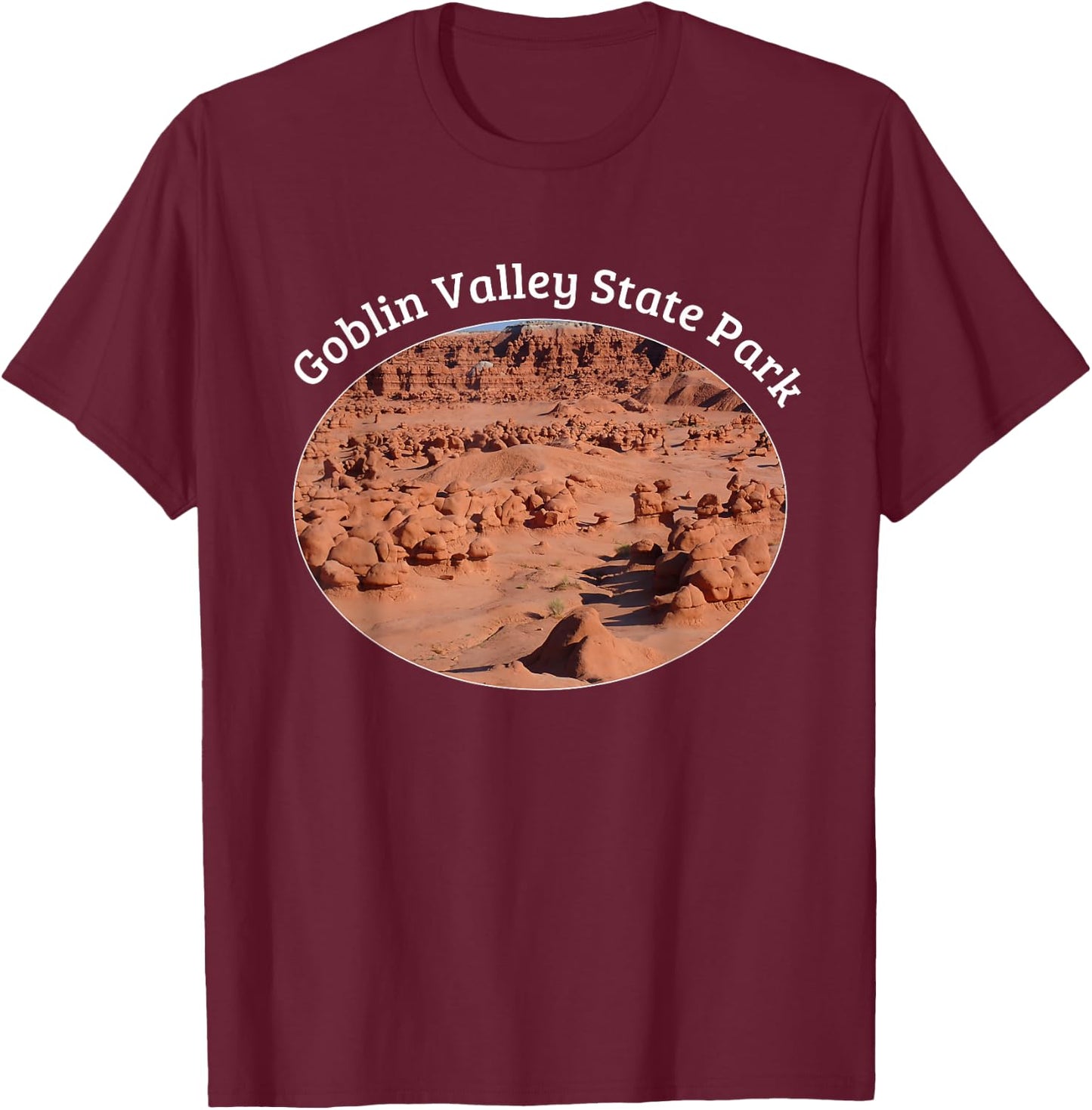 Goblin Valley State Park T-Shirt - T-Shirt | Maroon