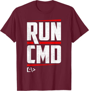 Run CMD Programmierer IT Spezialist T-Shirt - T-Shirt | Maroon