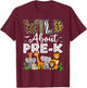 Pre-k Teacher, Kids Back To School Wild About Pre-k T-Shirt - T-Shirt | Maroon