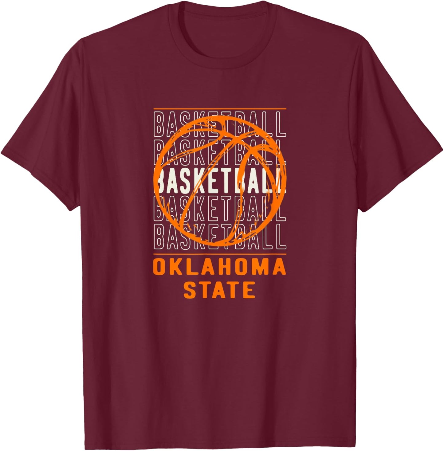 Basketball Oklahoma State T-Shirt - T-Shirt | Maroon