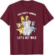 Zoo Party Animal Let's Get Wild Safari Animals Wildlife T-Shirt - T-Shirt | Maroon