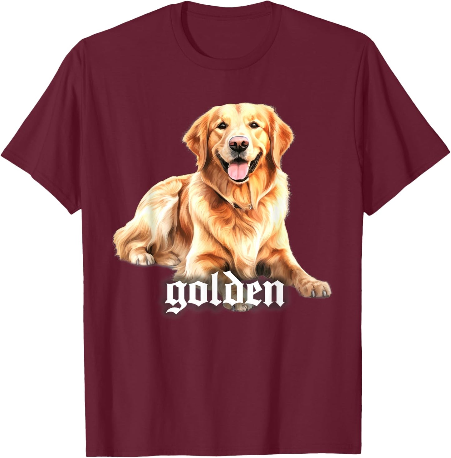 Golden Retriever T-Shirt - T-Shirt | Maroon