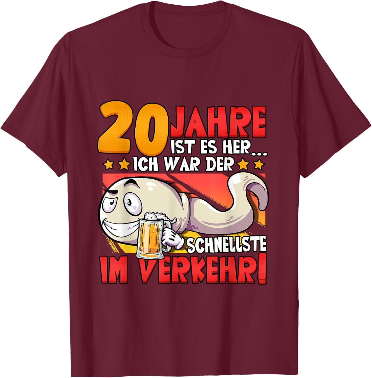 20 Jahre ist es her... 20 Geburtstag T-Shirt - T-Shirt | Maroon