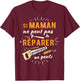 Funny Mom Handyman Mother's Day Birthday Christmas , Black, S T-Shirt - T-Shirt | Maroon