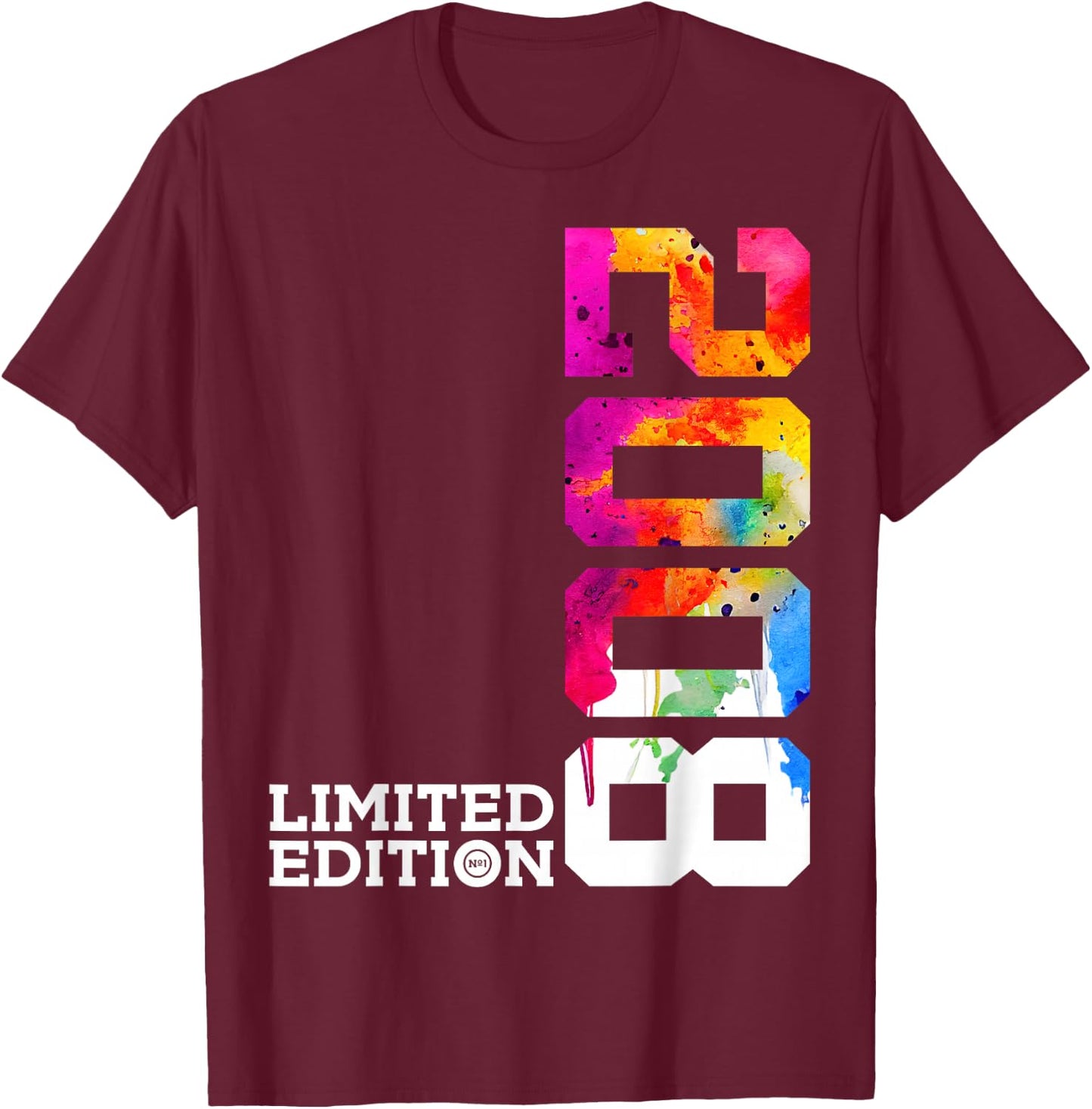 18 Jahre 18. Geburtstag Limited Edition 2008 T-Shirt - T-Shirt | Maroon