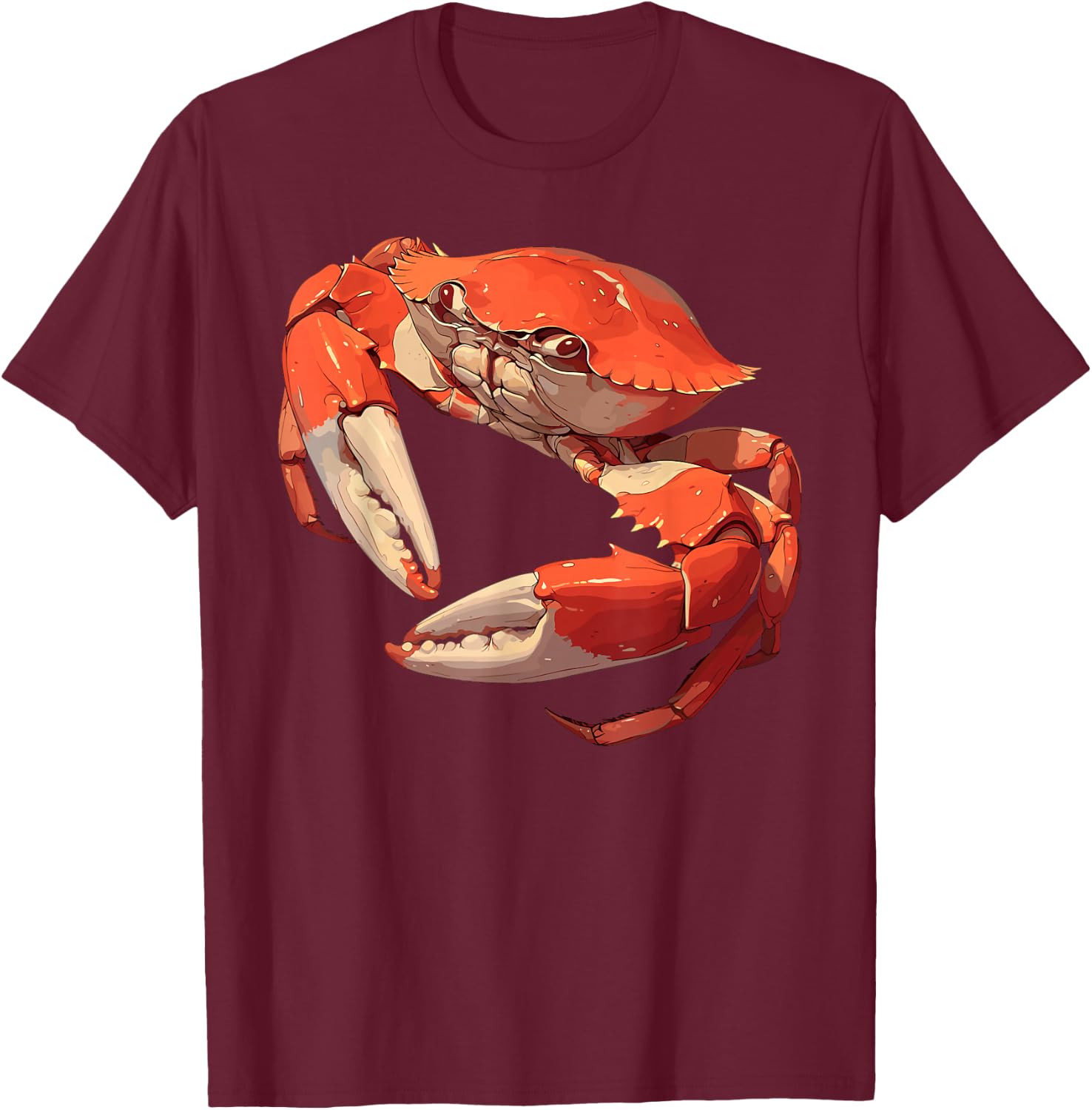 Krabben Krabbe T-Shirt - T-Shirt | Maroon