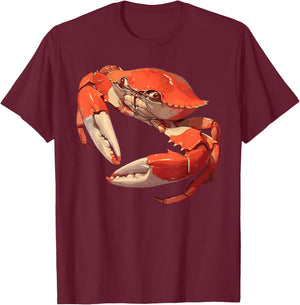 Krabben Krabbe T-Shirt - T-Shirt | Maroon