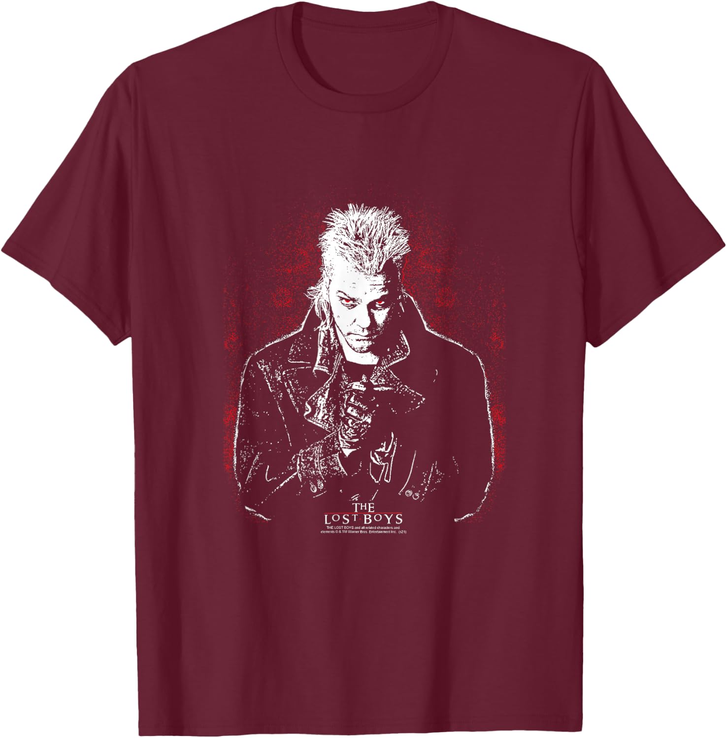 The Lost Boys David Red Eyes Small T-Shirt - T-Shirt | Maroon