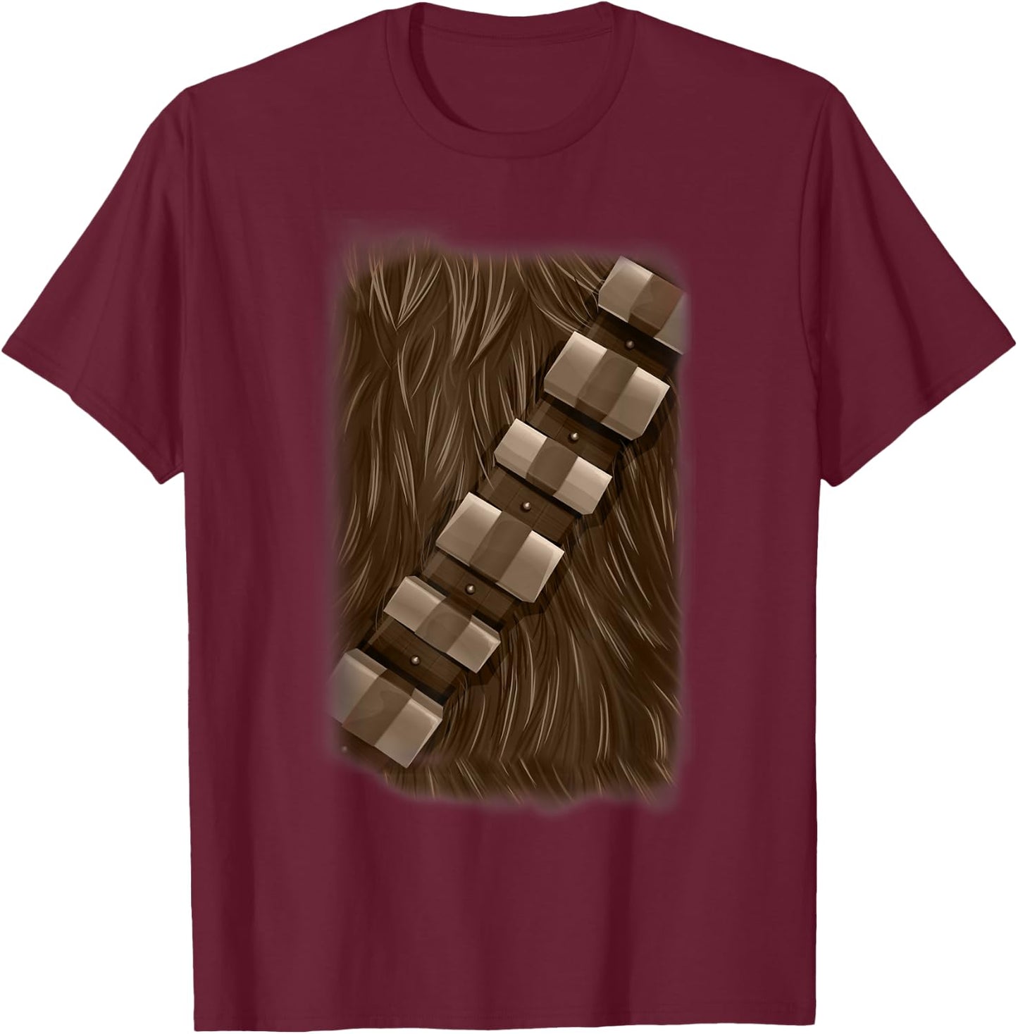 Star Wars Halloween Chewbacca Costume T-Shirt - T-Shirt | Maroon