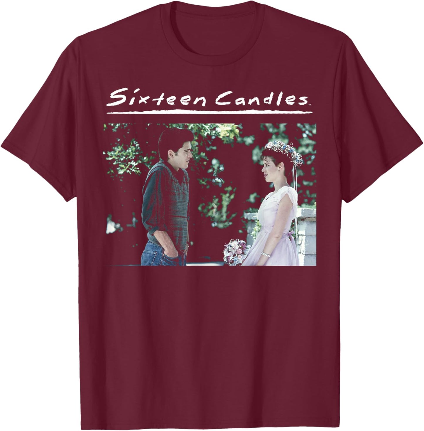 Sixteen Candles Samantha Jake Wedding Dress Photo T-Shirt - T-Shirt | Maroon