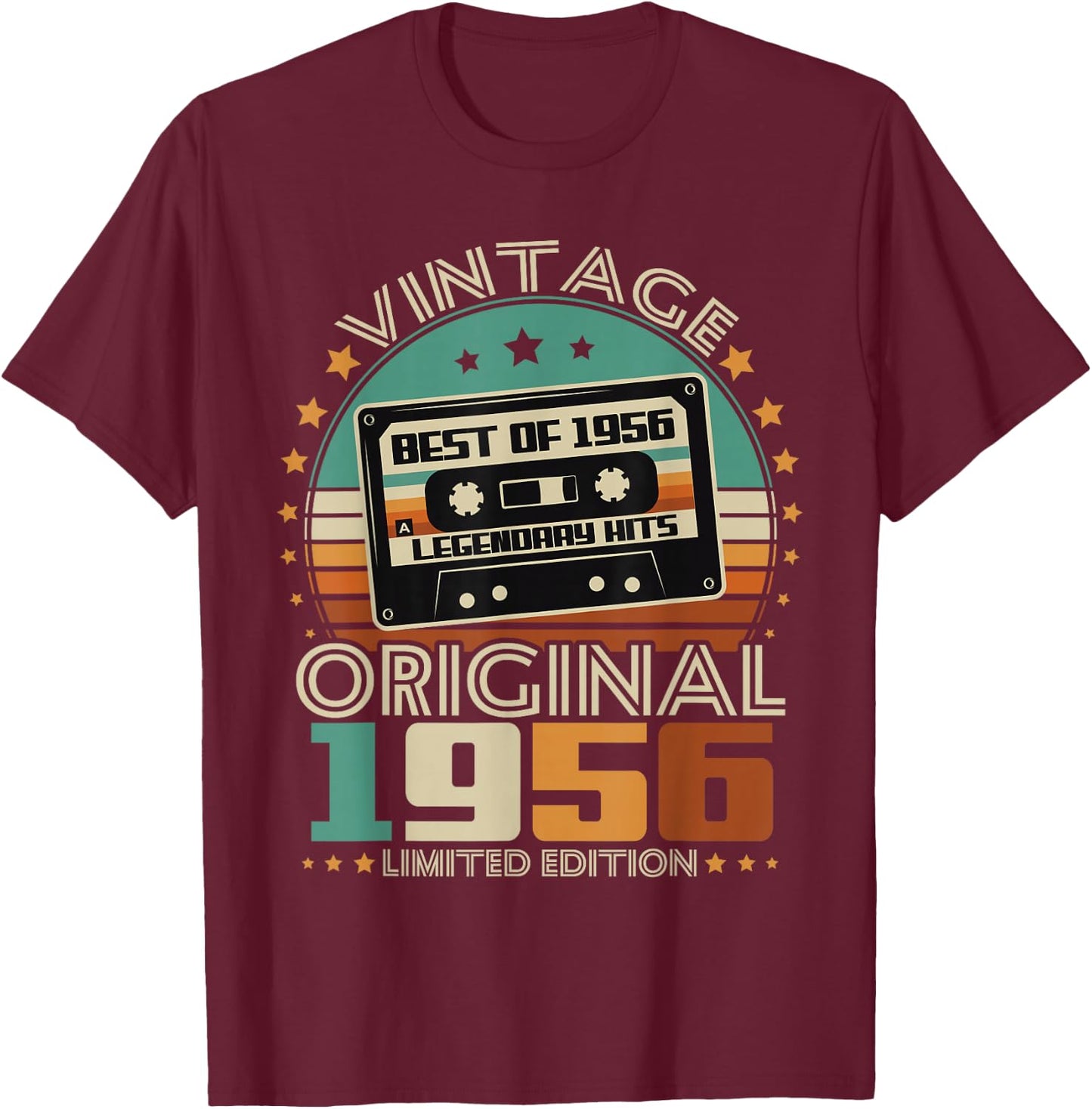 Original 1956 Vintage Birthday 70 Years Women T-Shirt - T-Shirt | Maroon