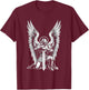 Archangel Catholic Religion Christianity Guardian Angel T-Shirt - T-Shirt | Maroon