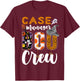 Case Manager Boo Crew Halloween Matching Social Services T-Shirt - T-Shirt | Maroon
