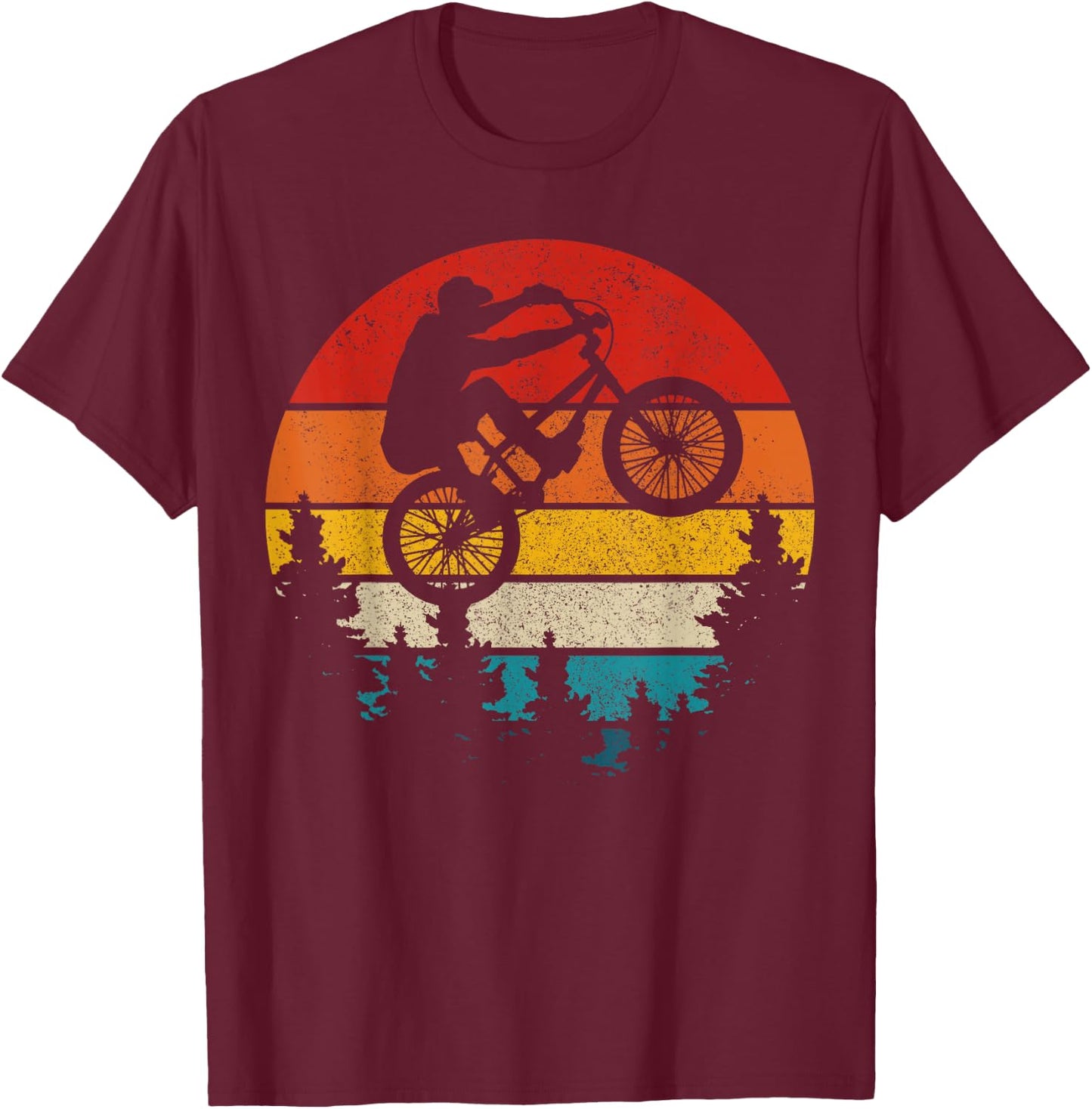 BMX Vintage Bike Bicycle BMXer Gift T-Shirt - T-Shirt | Maroon