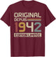 Original 1942 Birthday Gift 83 Years anniv 83 years , Black, S T-Shirt - T-Shirt | Maroon