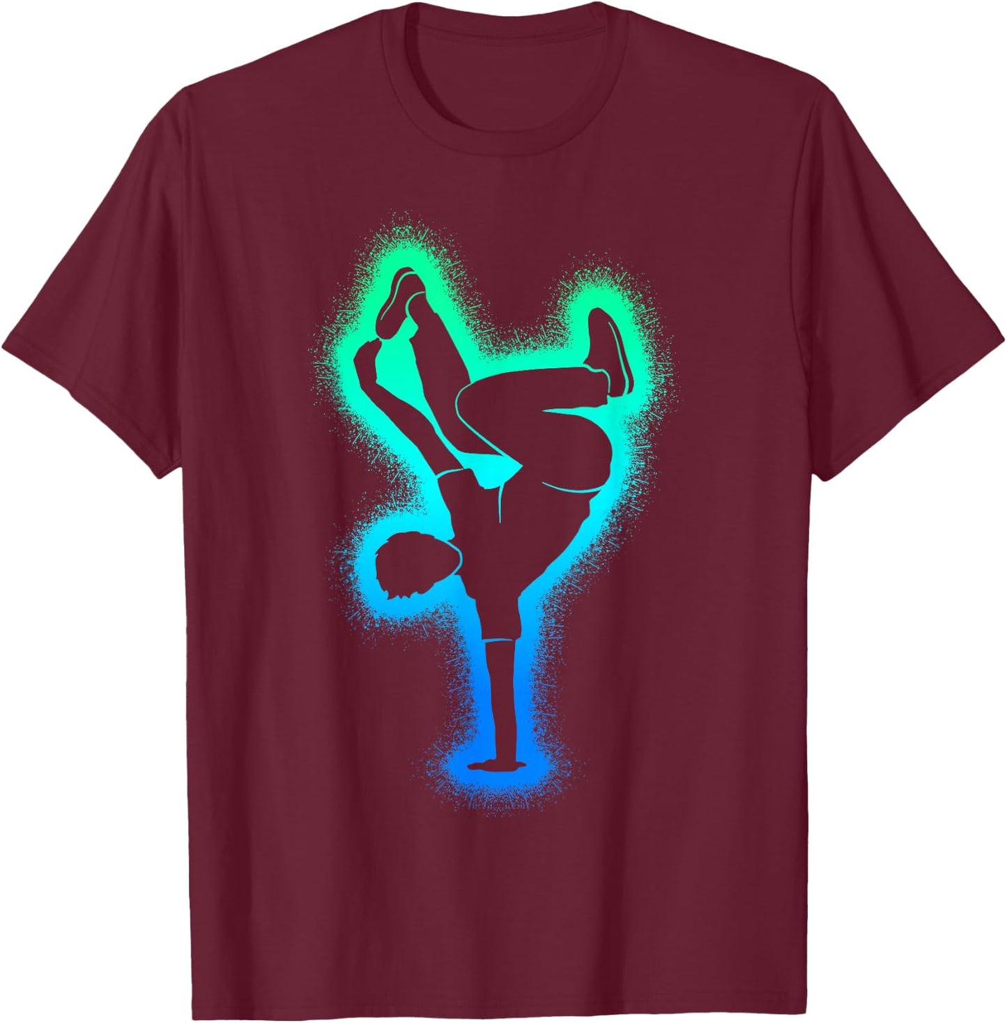 Breakdance Children's Boys' Breakdancer , black T-Shirt - T-Shirt | Maroon