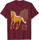 Palomino Horse T Shirt - Because Blonde Have More Fun Shirt T-Shirt - T-Shirt | Maroon