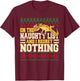 Funny Lizard Reptile - Tiny Dragon Leopard Gecko Christmas T-Shirt - T-Shirt | Maroon