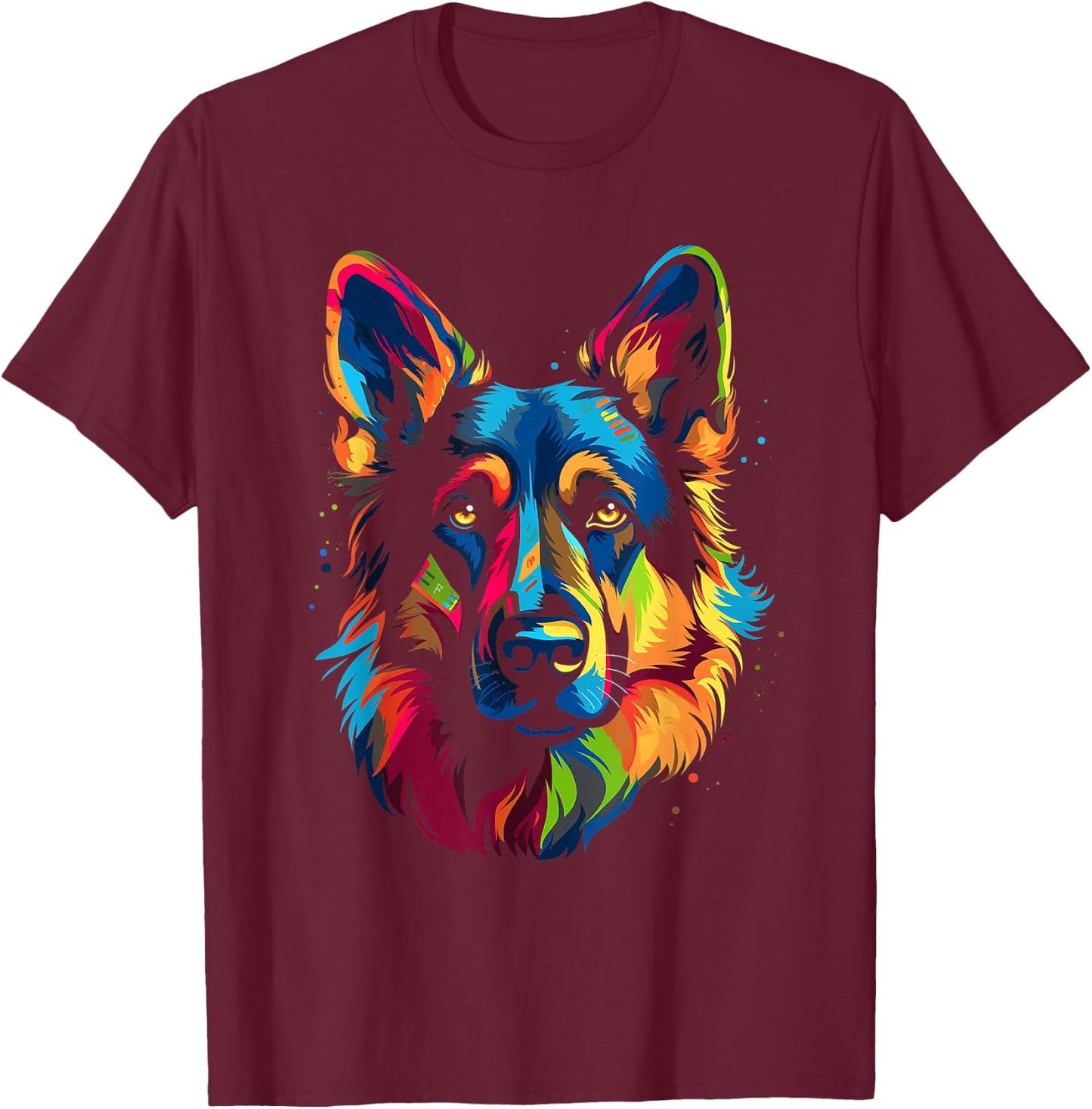 German shepherd dog T-Shirt - T-Shirt | Maroon