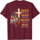 He is Dad Religious Bible Verse Christian Happy Father’s Day T-Shirt - T-Shirt | Maroon