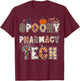 Spooky Pharmacy Technician Halloween Costume Pharmacy Tech T-Shirt - T-Shirt | Maroon