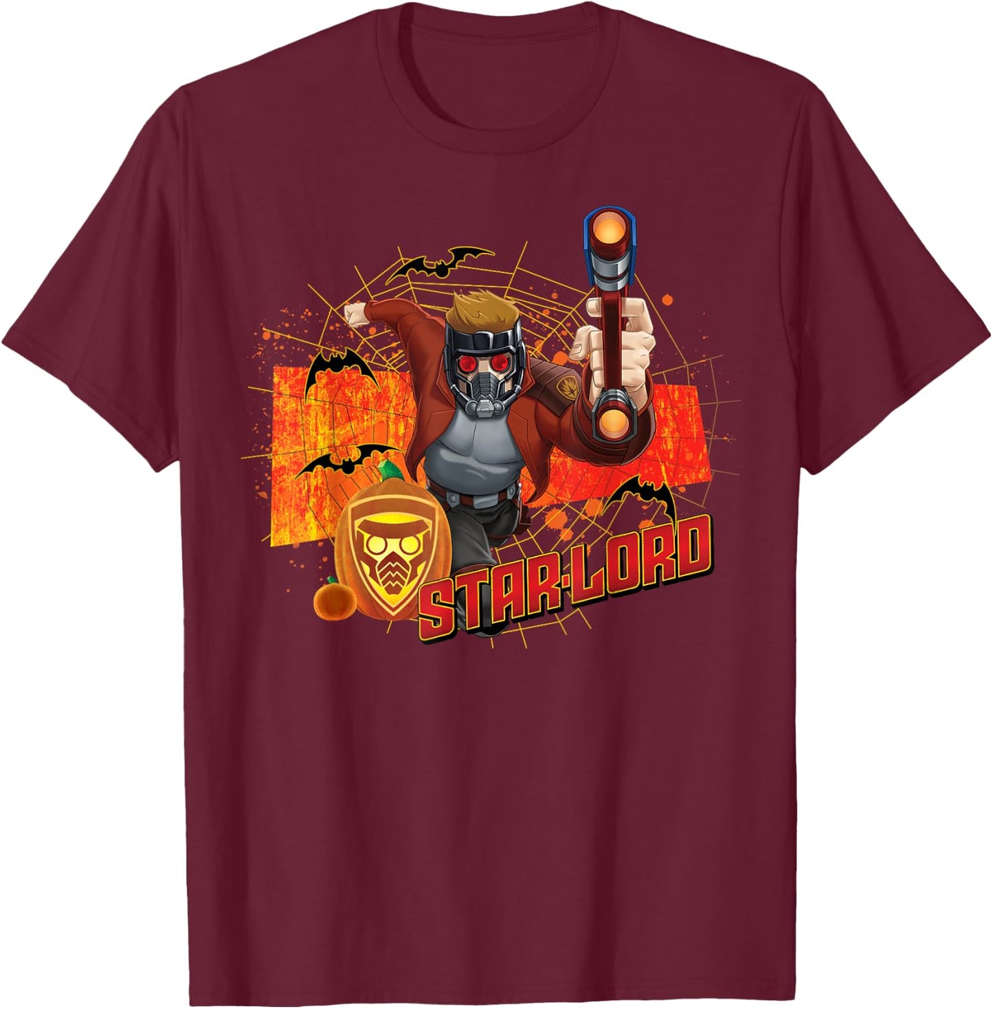 Marvel Guardians Of The Galaxy Star-Lord Halloween T-Shirt - T-Shirt | Maroon