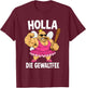 Lustiges Holla, die Gewaltfee Party Festival T-Shirt - T-Shirt | Maroon