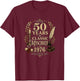 Years of Classic Mischief 1976 Bicentennial Soul Vintage 50 T-Shirt - T-Shirt | Maroon