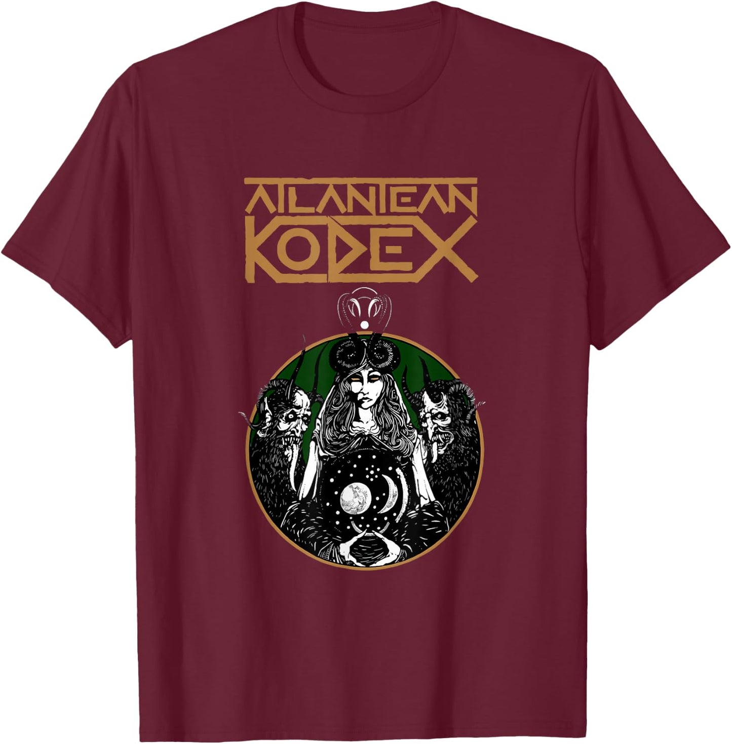 Atlantean Kodex , black T-Shirt - T-Shirt | Maroon