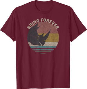 Vintage Rhino gift - Rhino Spirit Animal T-Shirt - T-Shirt | Maroon