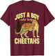 Wild Cat Leopard Cheetah Kids T-Shirt - T-Shirt | Maroon