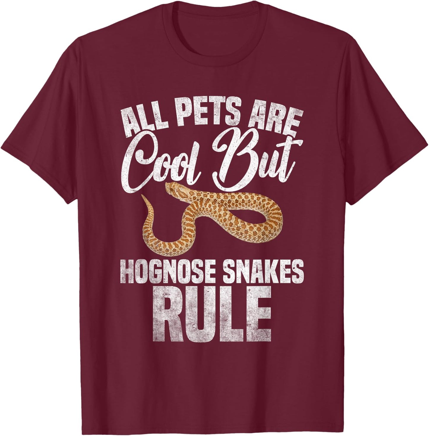 Hognose Snake Ring Hognose Snake Hide Hognose Snake T-Shirt - T-Shirt | Maroon