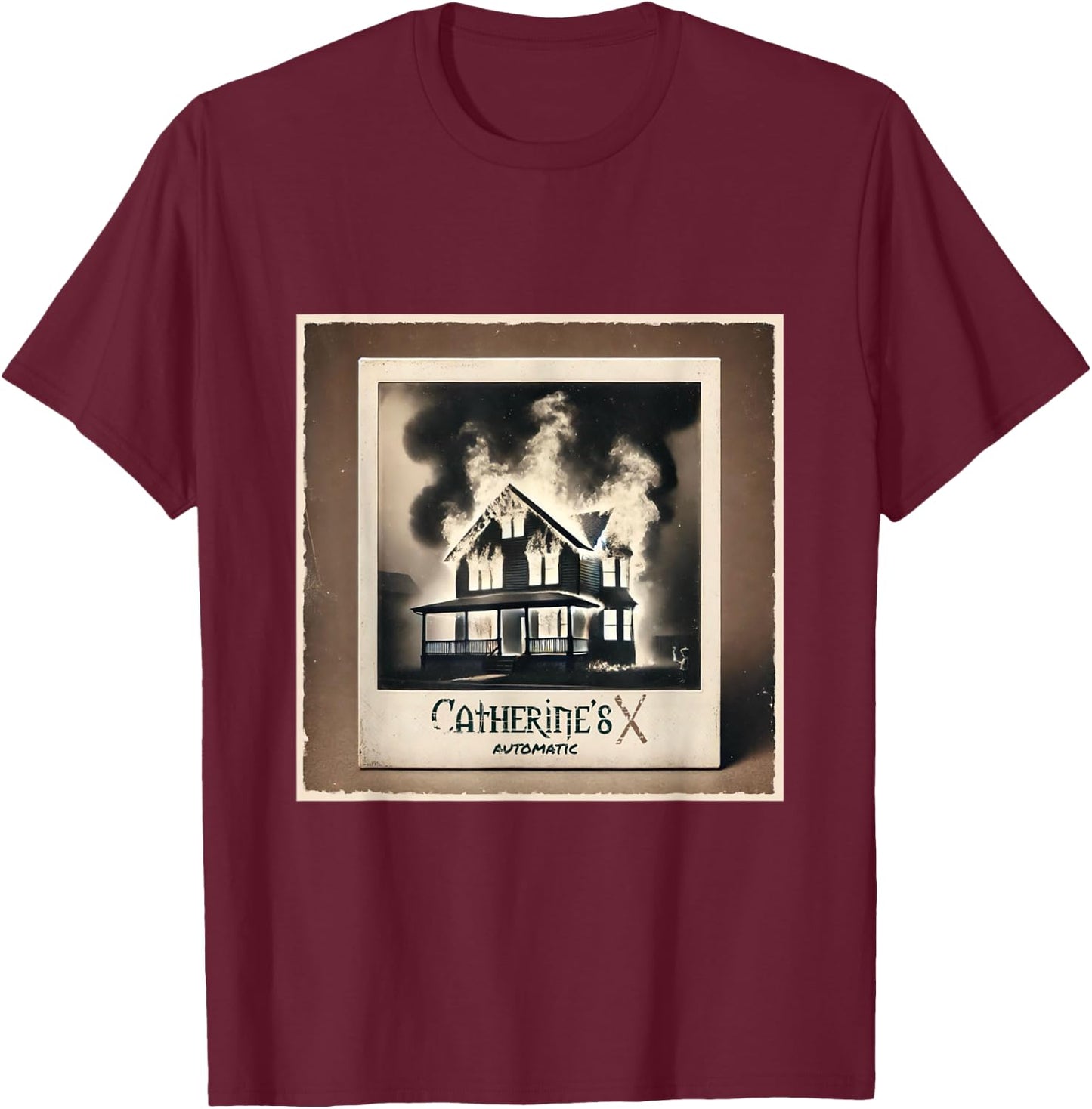 Catherine's X House Automatic T-Shirt - T-Shirt | Maroon